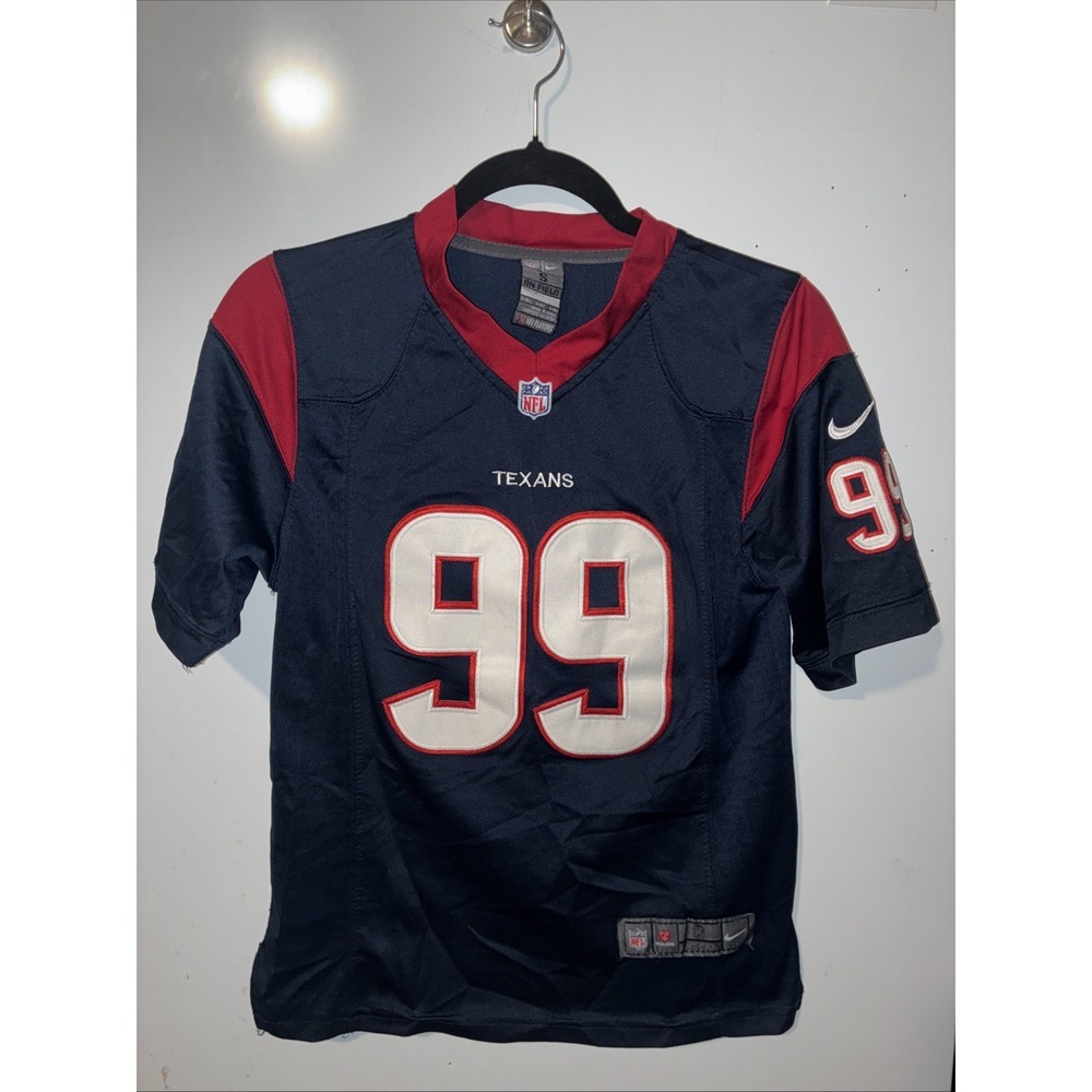 Nike On Field Houston Texans JJ Watt Youth (8) Jersey Size S NFL #99 Football